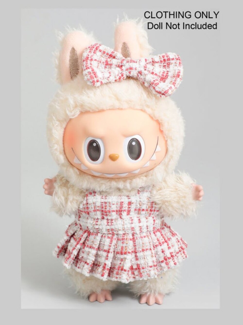 Labubu Tweed Dress with Bow
